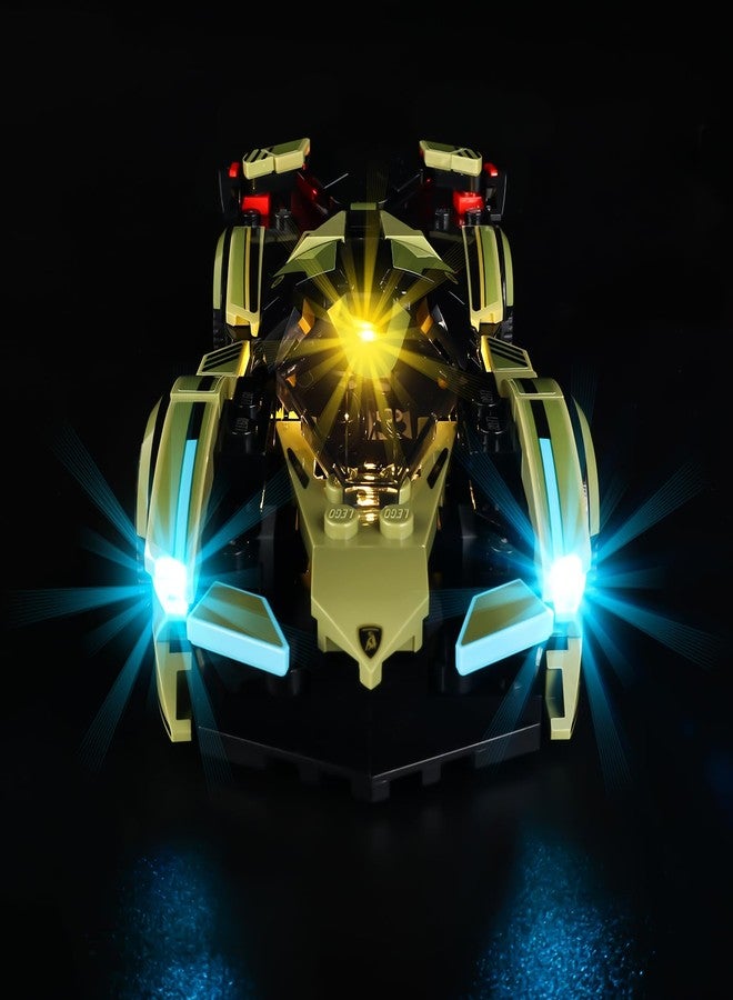 Kyglaring طقم إضاءة LED من Kyglaring، متوافق مع نموذج سيارة Lego Lamborghini Lambo V12 Vision GT الخارقة، 76923 (مجموعات Lego غير متضمنة) أضئ مجموعة Lego الخاصة بك! - Image 1